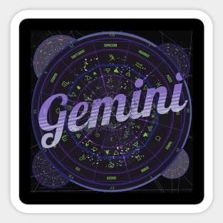 Gemini Zodiac Astrology Sticker